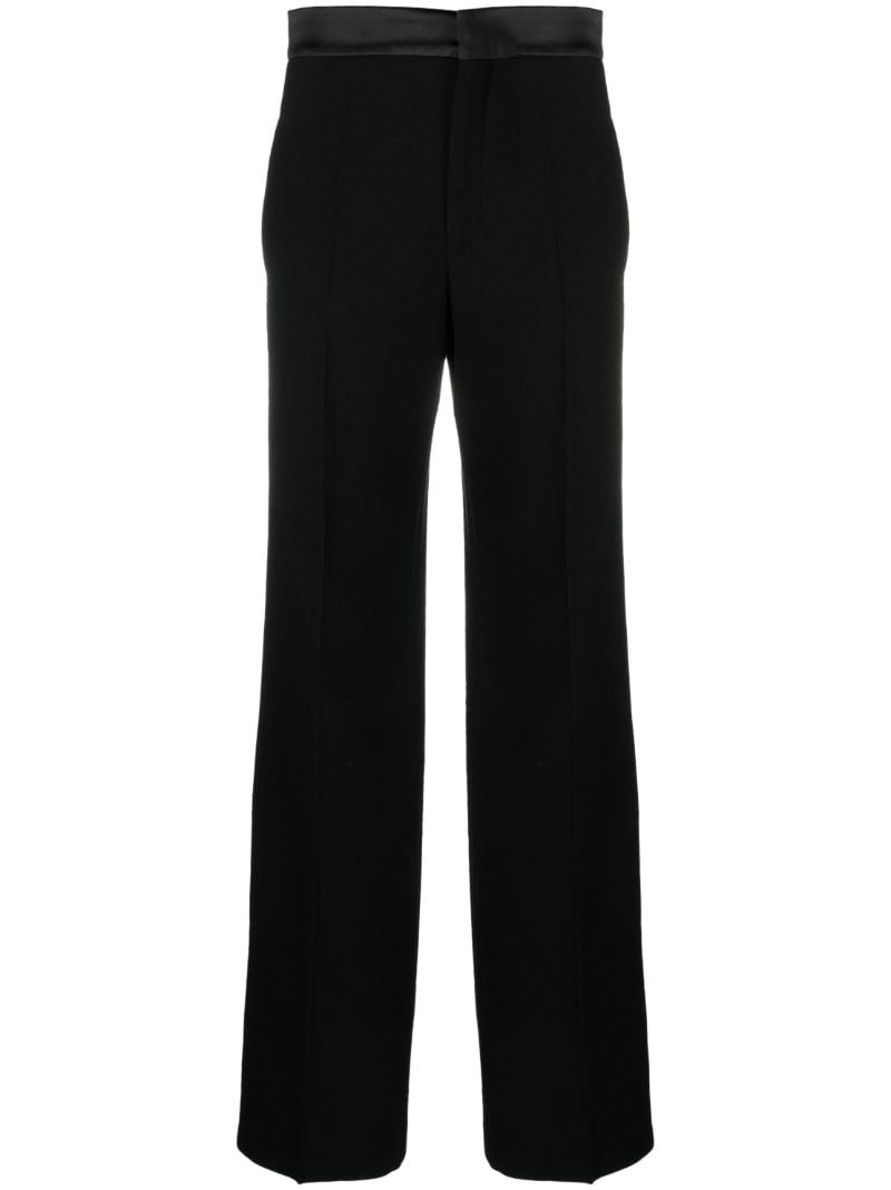 Black Tailored Virgin-wool Trousers