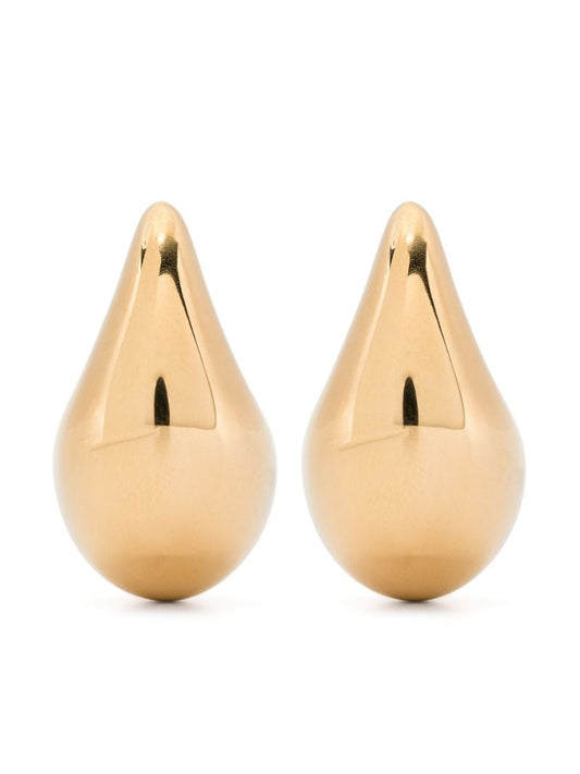 Gold-plated Small Drop Silver Earrings