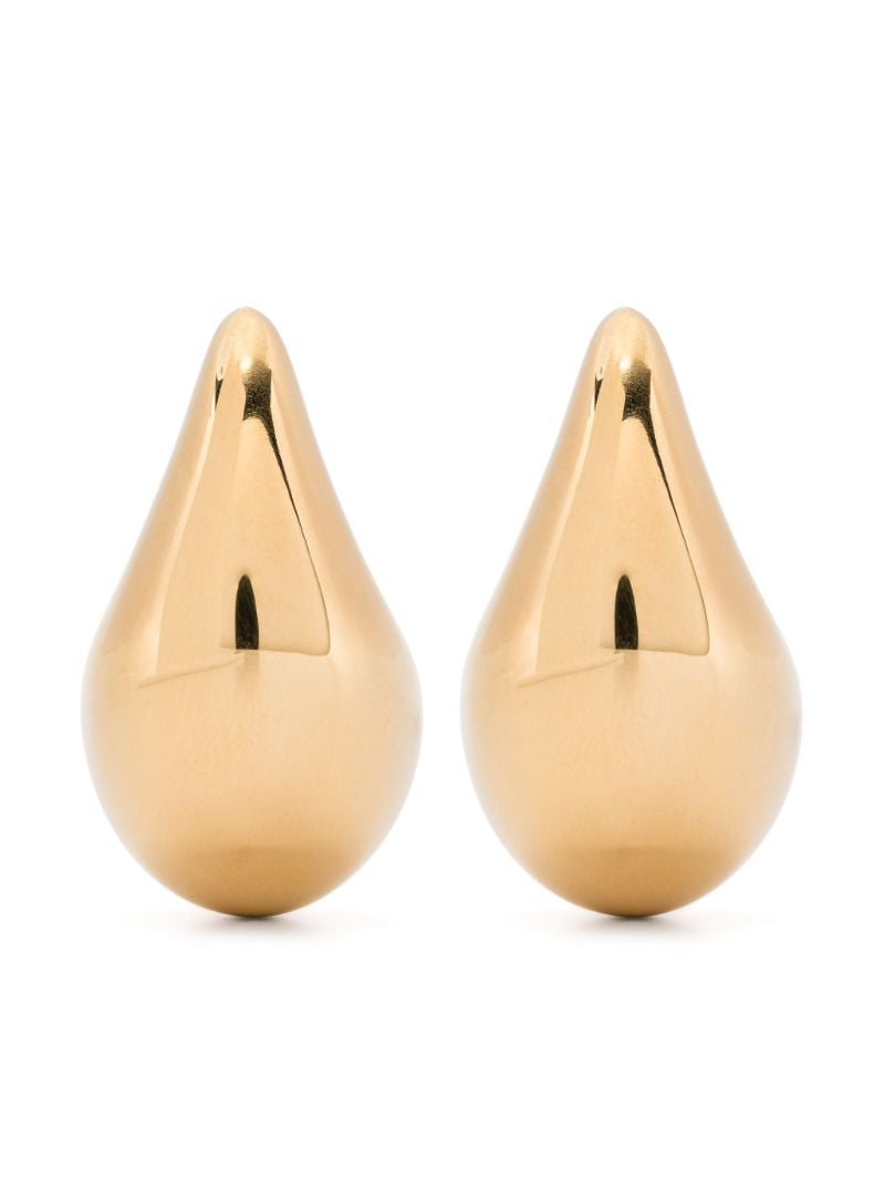 Gold-plated Small Drop Silver Earrings