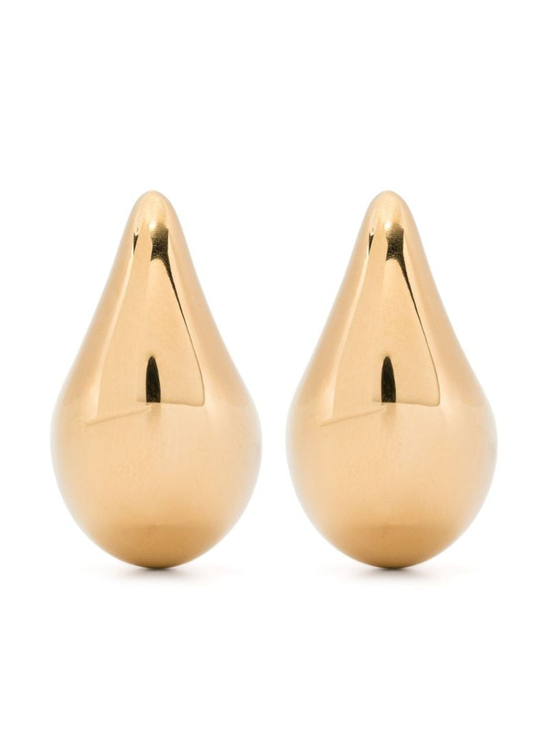 Gold-plated Small Drop Silver Earrings