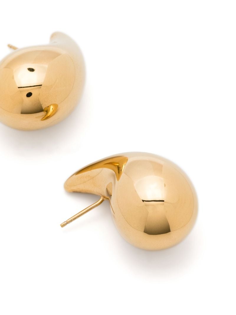 Gold-plated Small Drop Silver Earrings