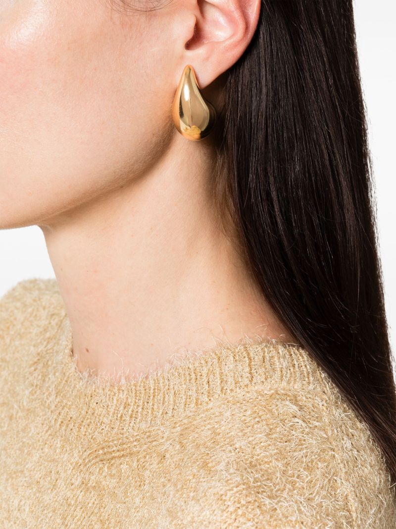 Gold-plated Small Drop Silver Earrings