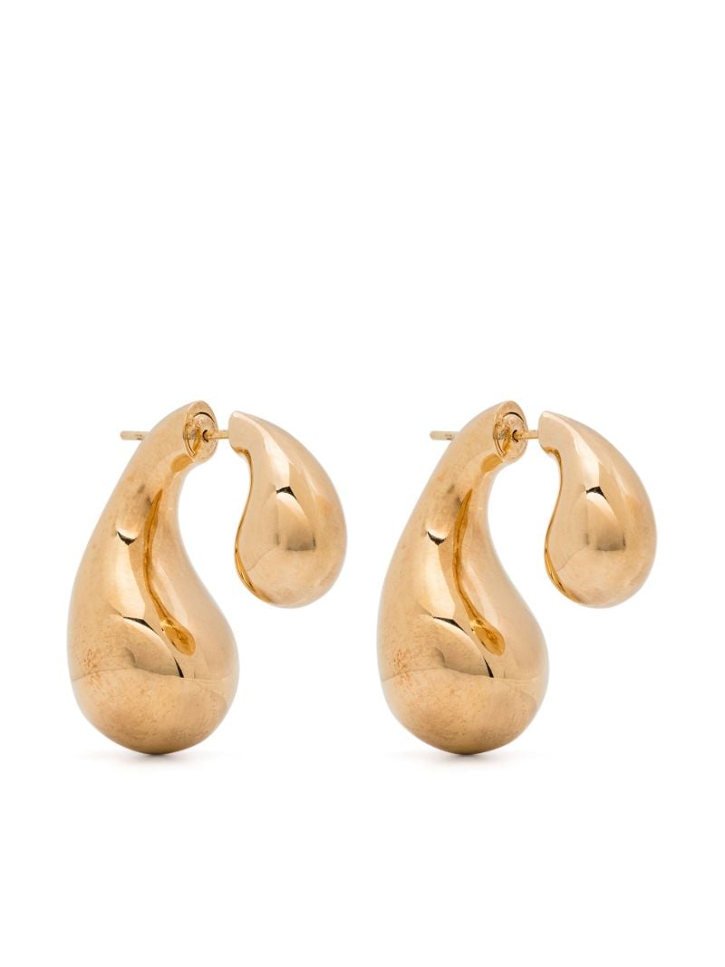Gold-plated Drop Stud Earrings