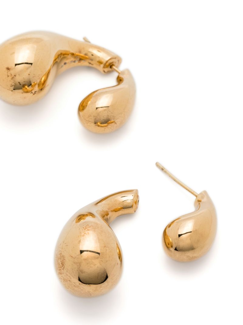 Gold-plated Drop Stud Earrings