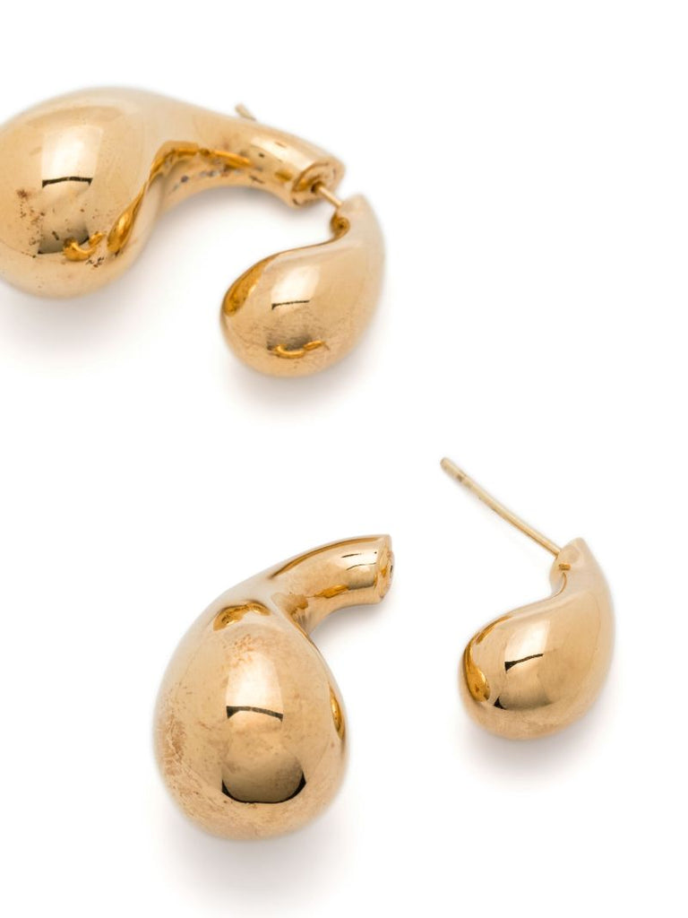 Gold-plated Drop Stud Earrings