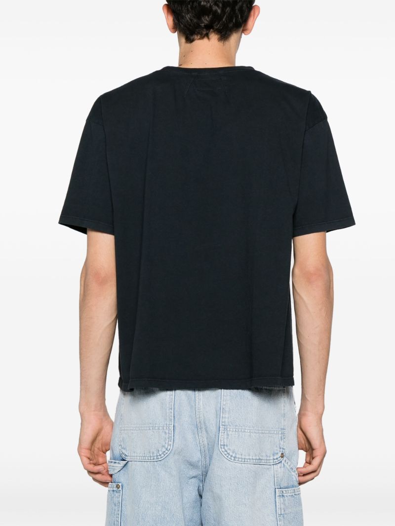 Black Riviera Cotton T-shirt