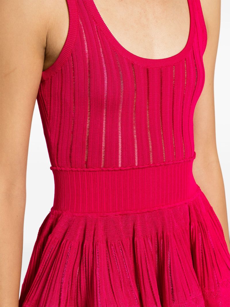 Pink Crinoline Ribbon Mini Dress