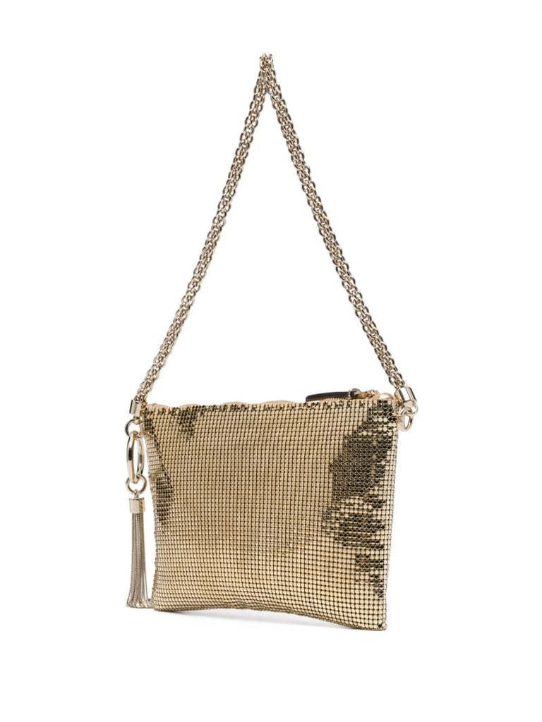 Gold-tone Callie Mesh Shoulder Bag