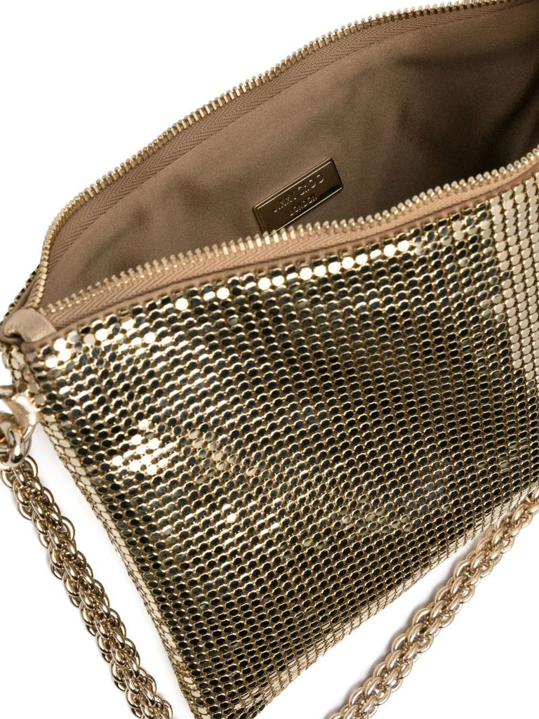 Gold-tone Callie Mesh Shoulder Bag