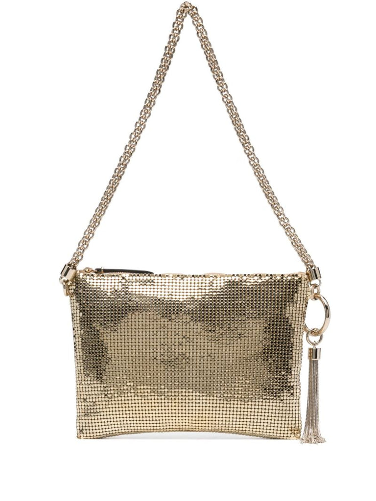 Gold-tone Callie Mesh Shoulder Bag