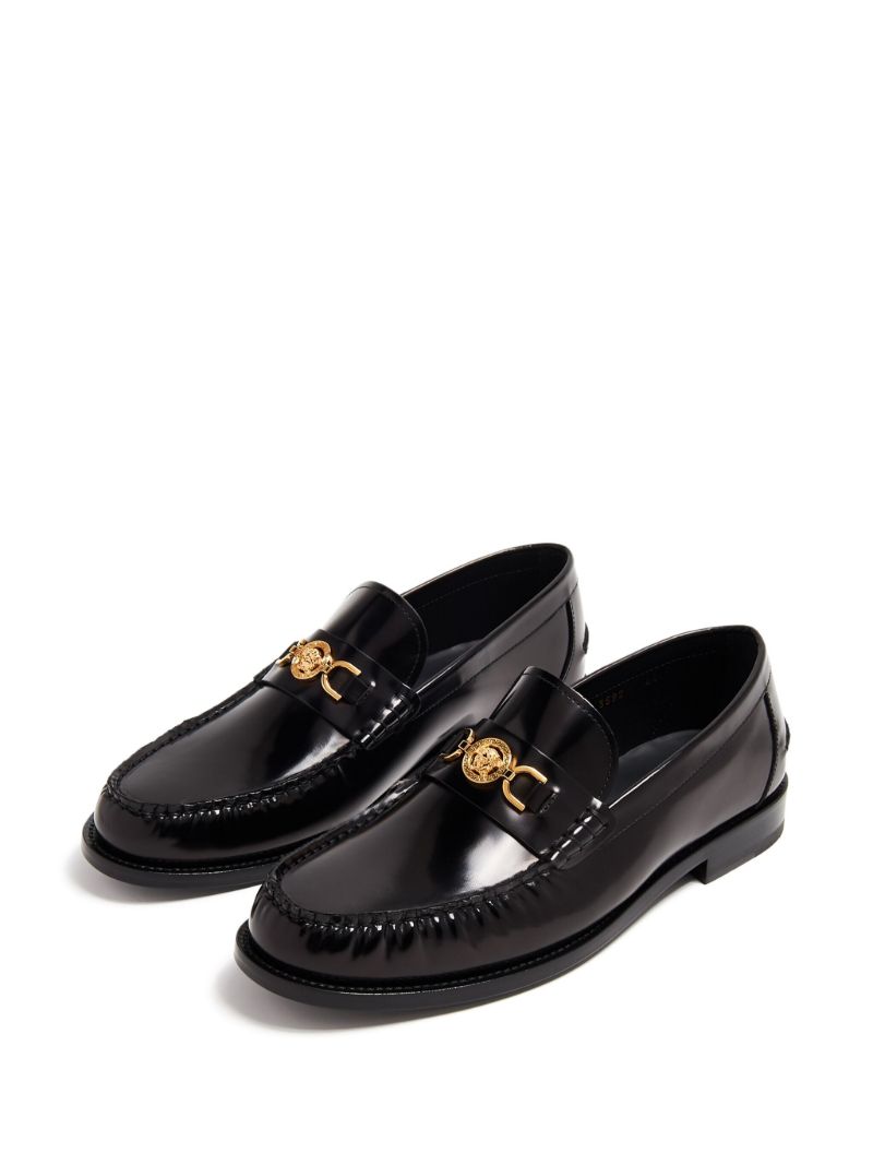 Black Medusa '95 Leather Loafers