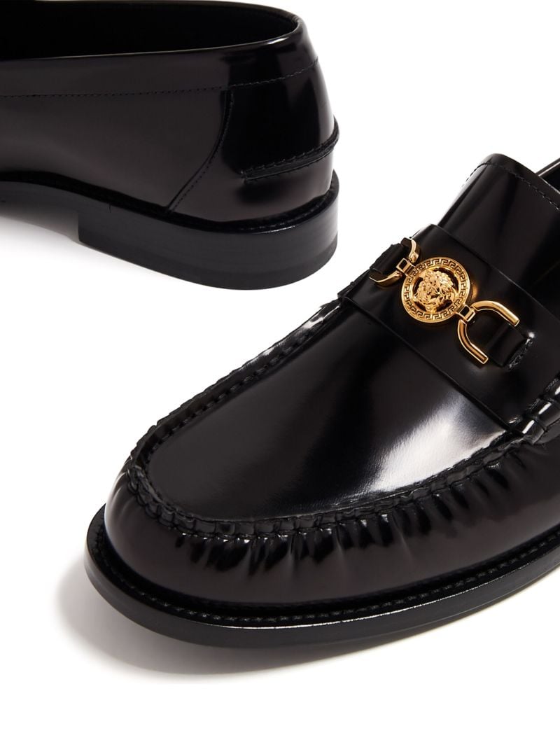 Black Medusa '95 Leather Loafers