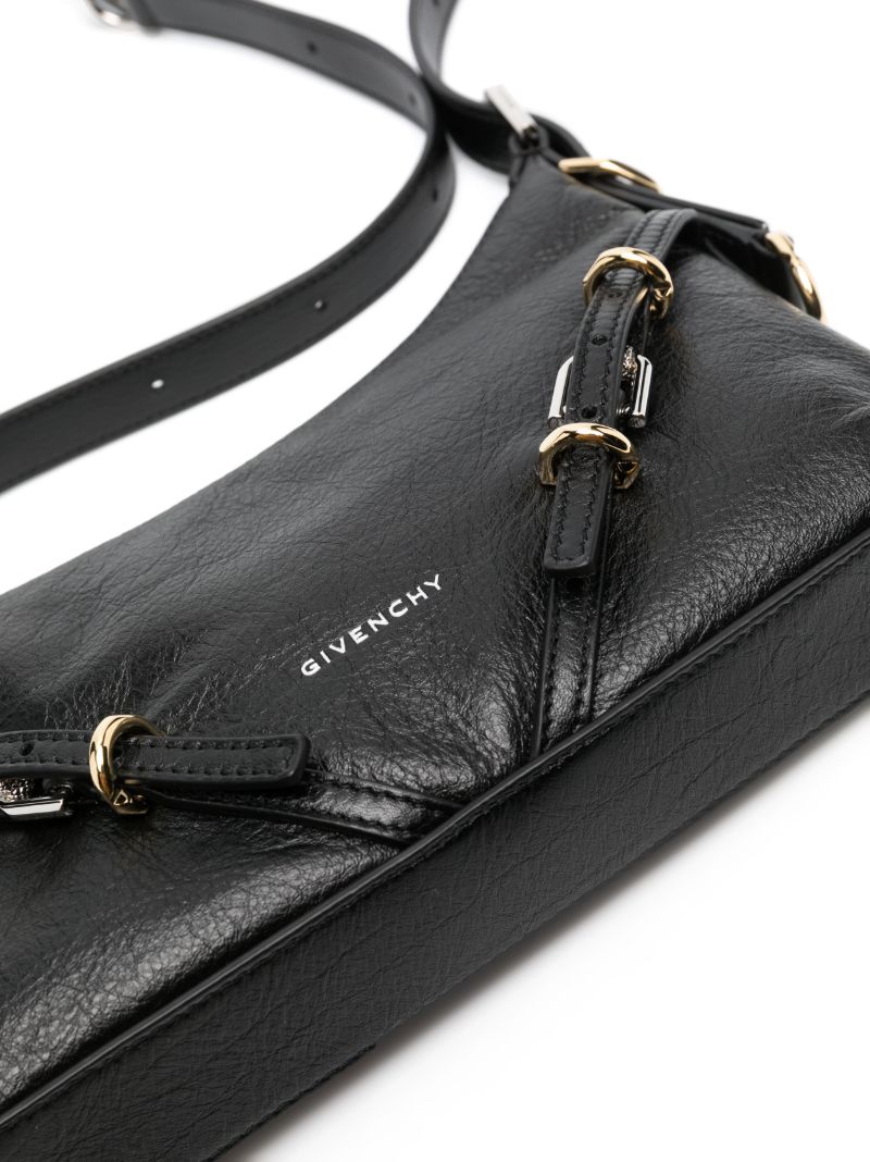Black Voyou Mini Leather Shoulder Bag