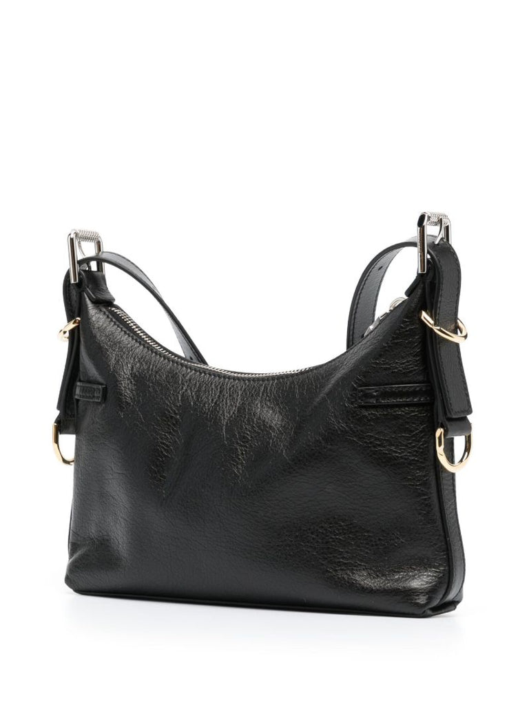 Black Voyou Mini Leather Shoulder Bag