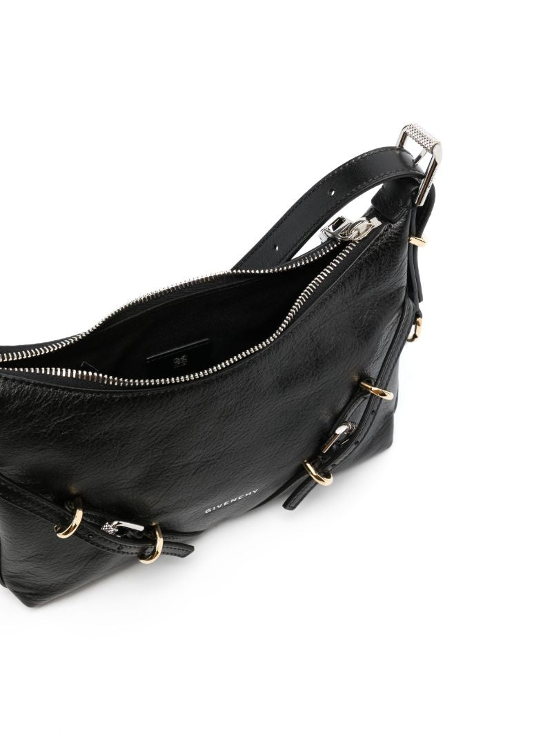 Black Voyou Mini Leather Shoulder Bag