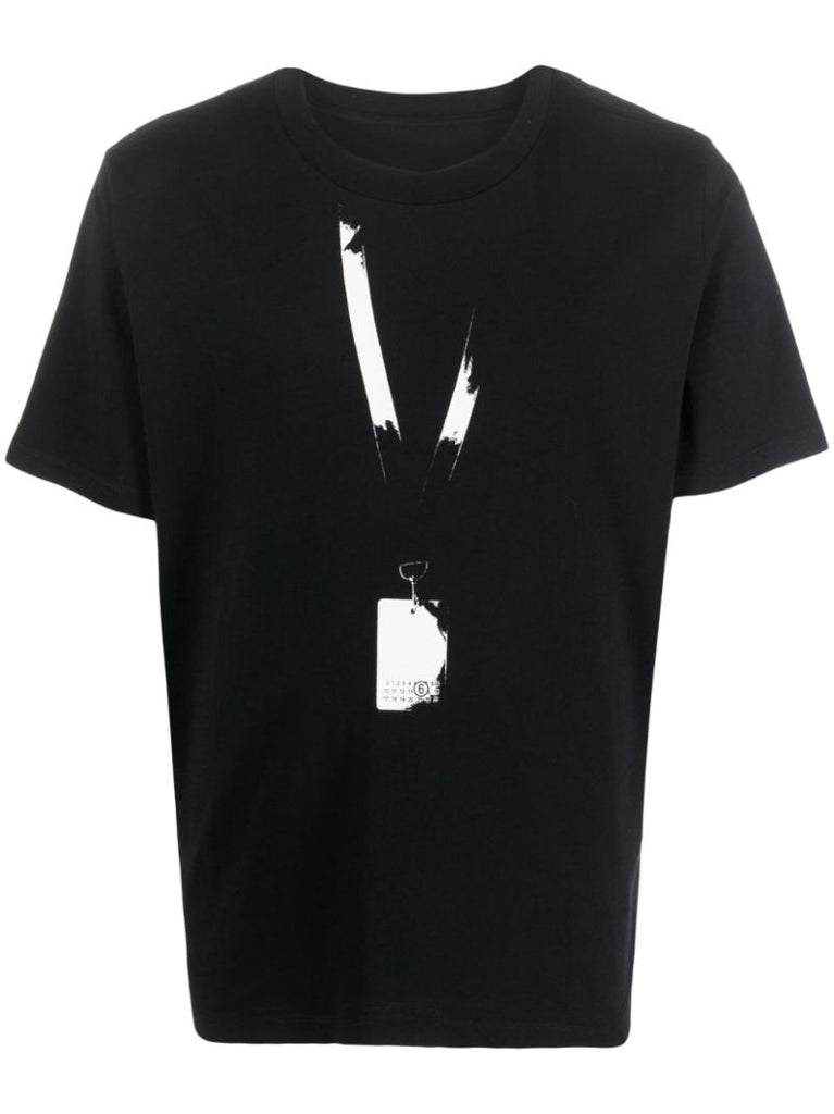 Black Backstage Pass-print Cotton T-shirt