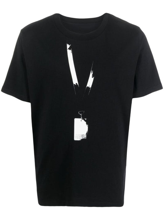 Black Backstage Pass-print Cotton T-shirt