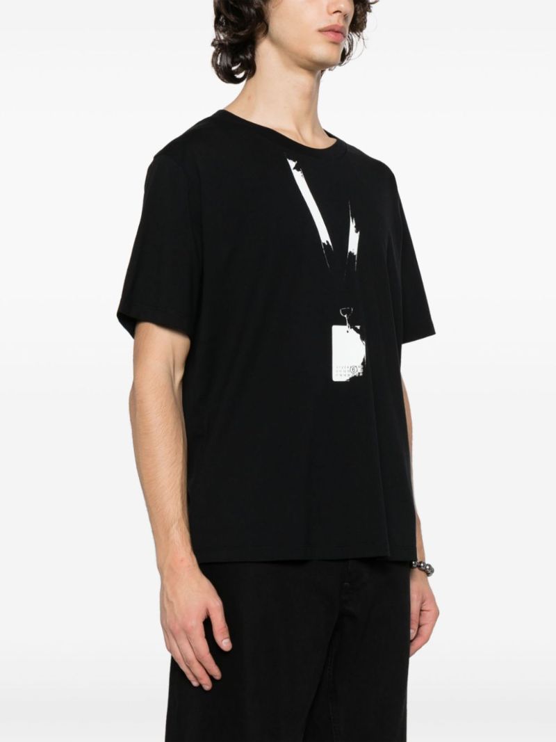 Black Backstage Pass-print Cotton T-shirt