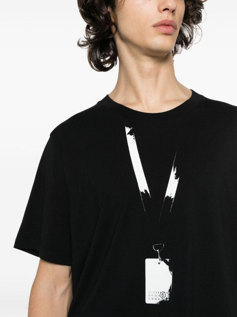 Black Backstage Pass-print Cotton T-shirt