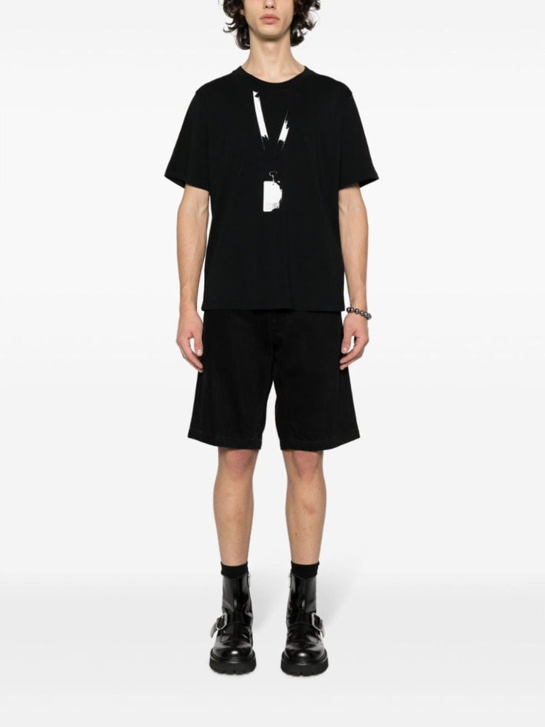Black Backstage Pass-print Cotton T-shirt