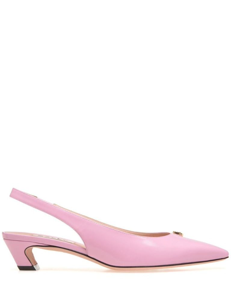 Pink Sylt 35 Slingback Leather Pumps