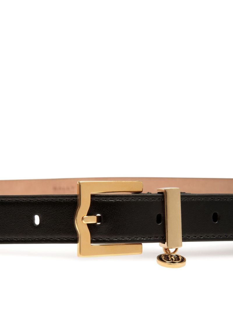 Black Baroque Leather Belt