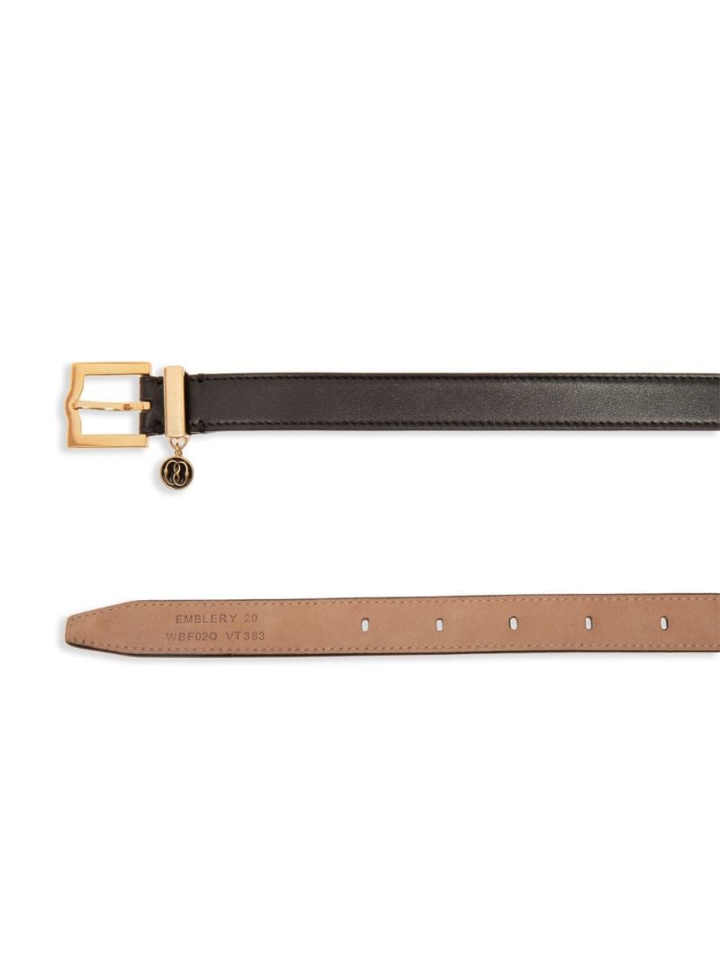 Black Baroque Leather Belt