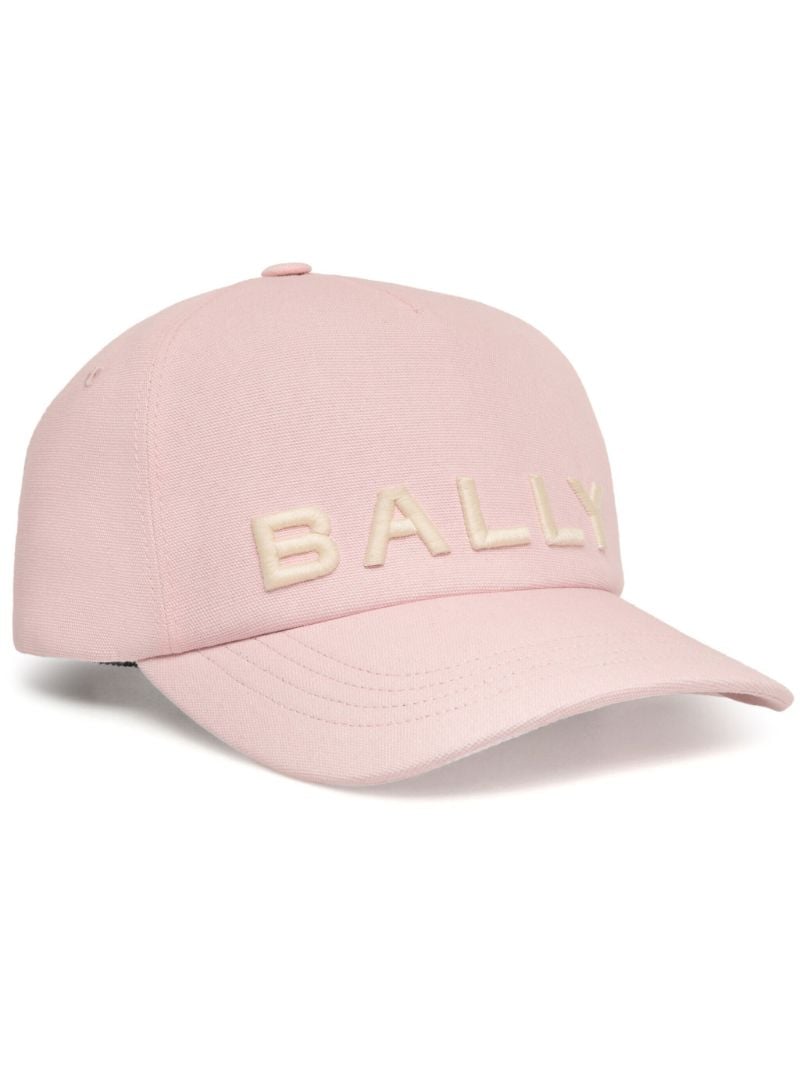 Pink Logo-embroidered Cotton Baseball Cap