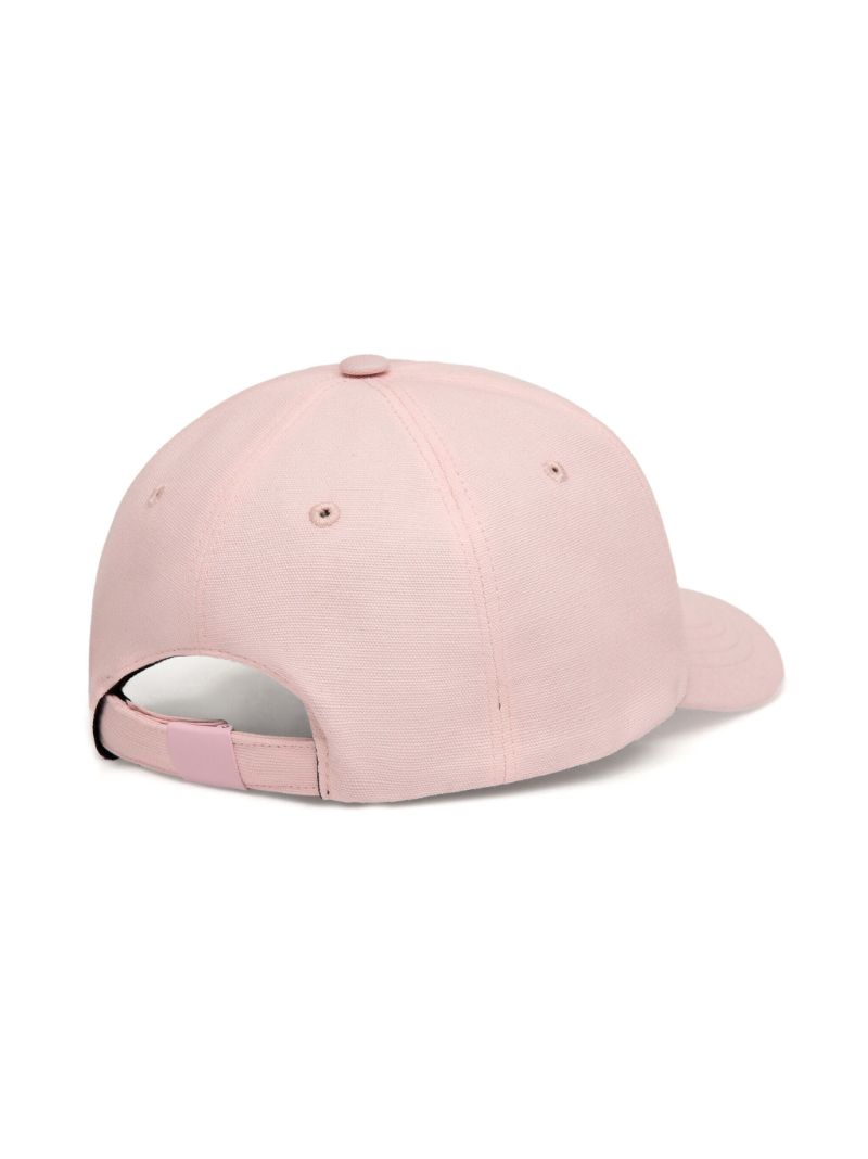 Pink Logo-embroidered Cotton Baseball Cap