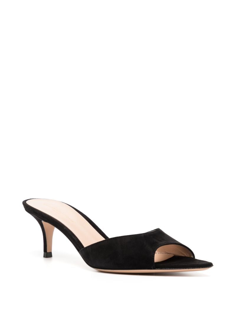 Black Elle 55 Suede Mules