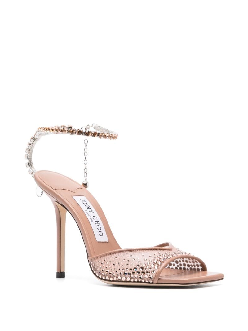 Pink Saeda 100 Satin Sandals