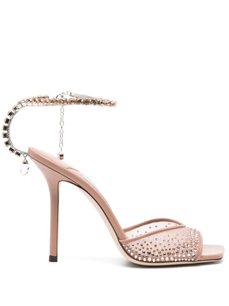 Pink Saeda 100 Satin Sandals
