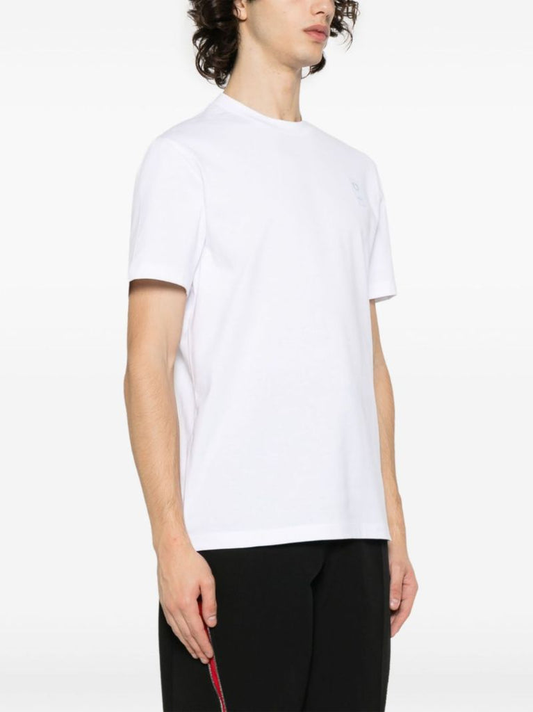 White Logo-appliquÃ_x0083_Â© Cotton T-shirt