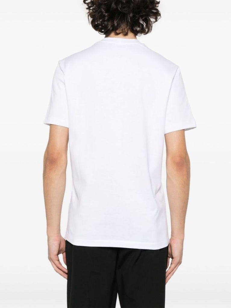 White Logo-appliquÃ_x0083_Â© Cotton T-shirt