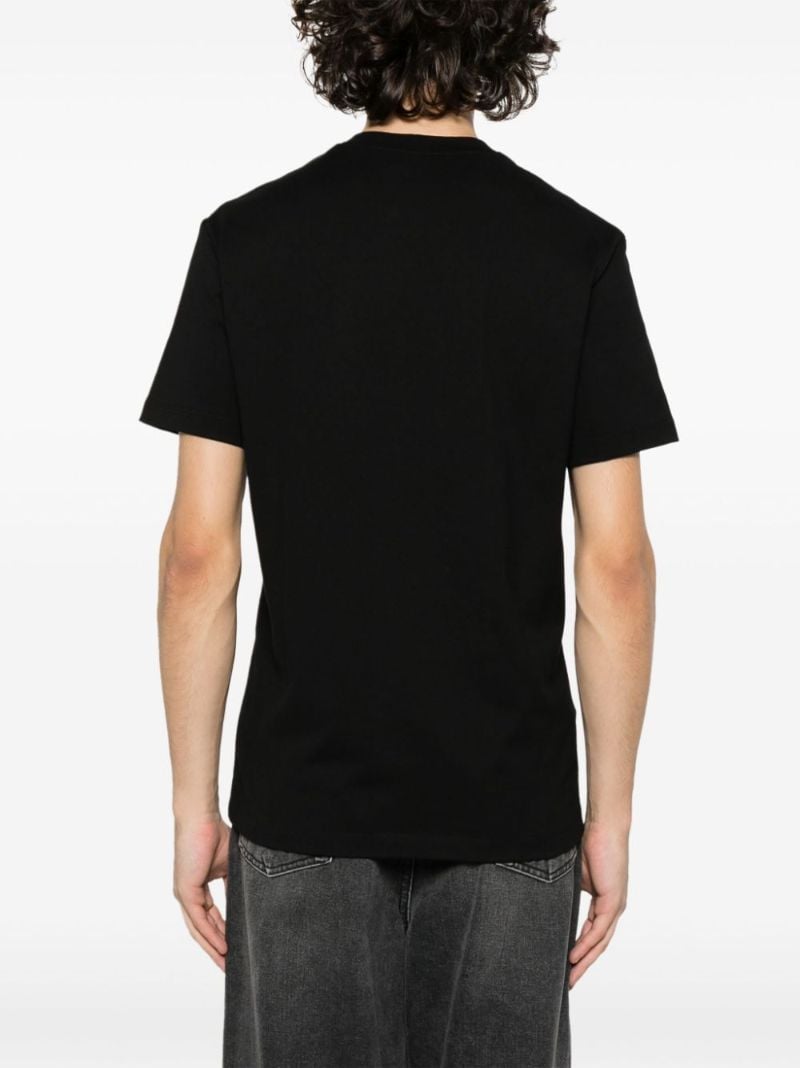 Black Gancini Applique Cotton T-shirt
