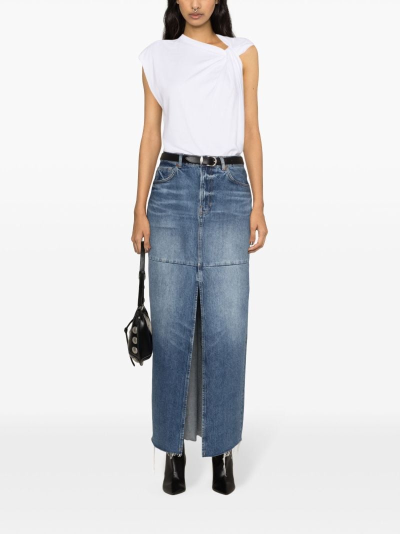 White Nayda Knotted T-shirt