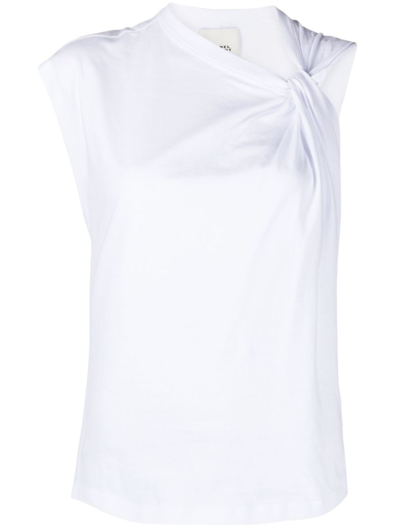 White Nayda Knotted T-shirt
