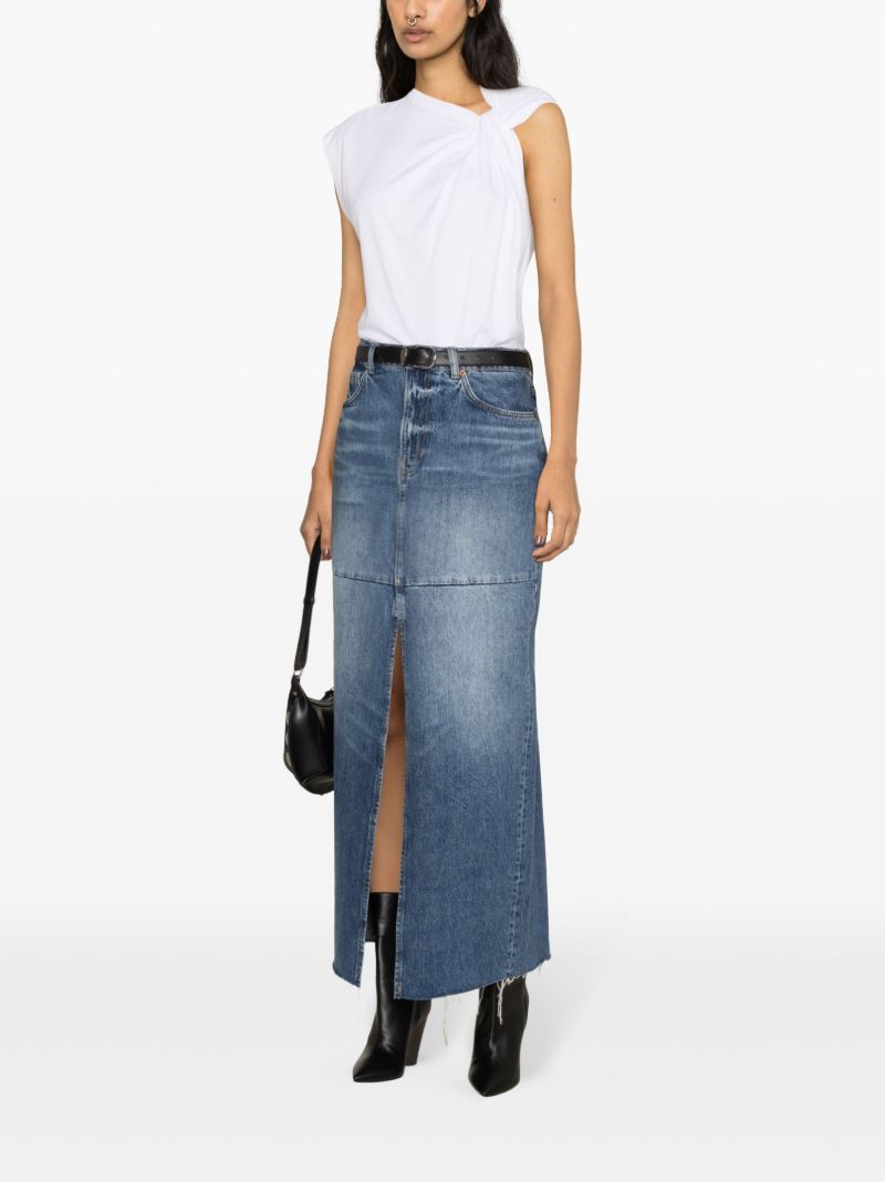 White Nayda Knotted T-shirt