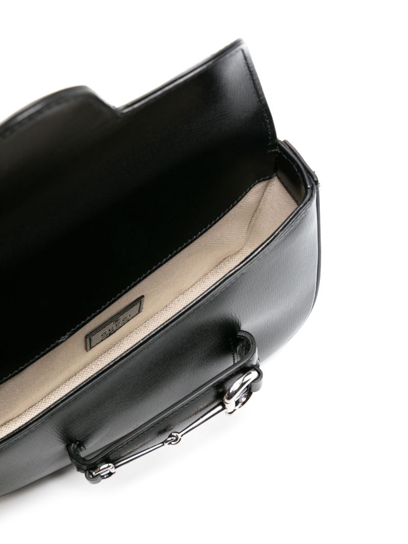 Black Gucci Horsebit 1955 Mini Shoulder Bag