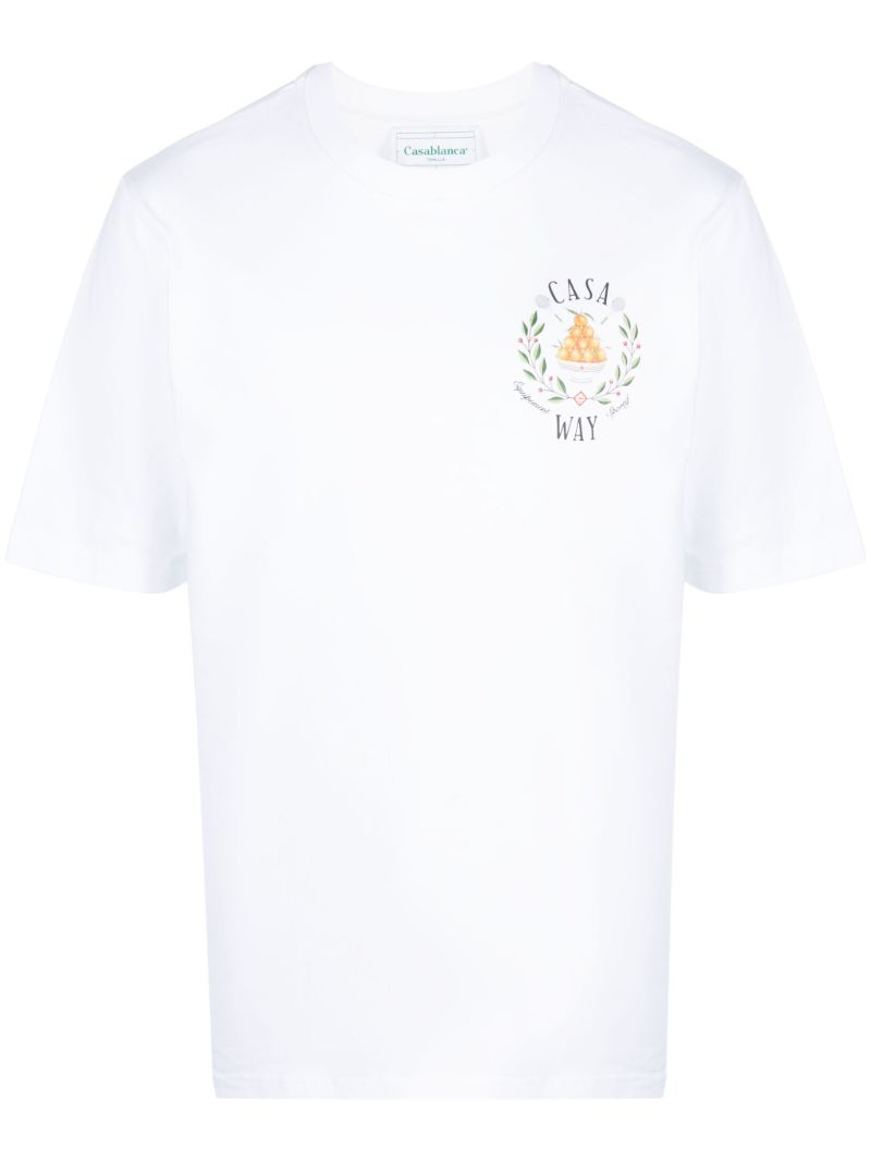 White Casa Way Graphic-print T-shirt