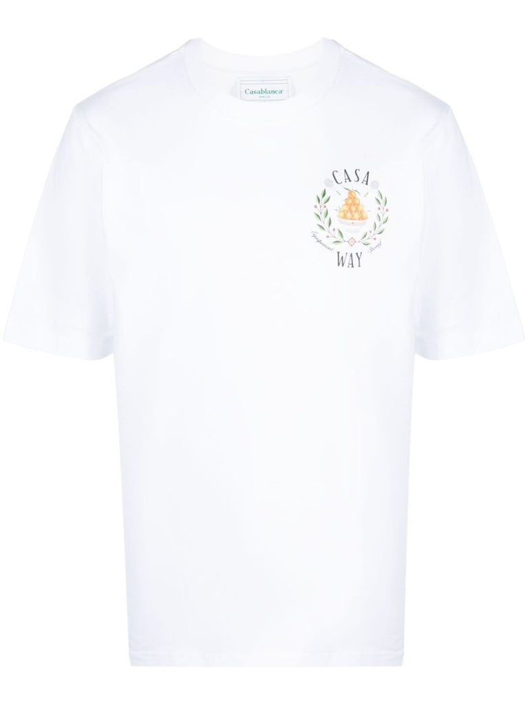 White Casa Way Graphic-print T-shirt