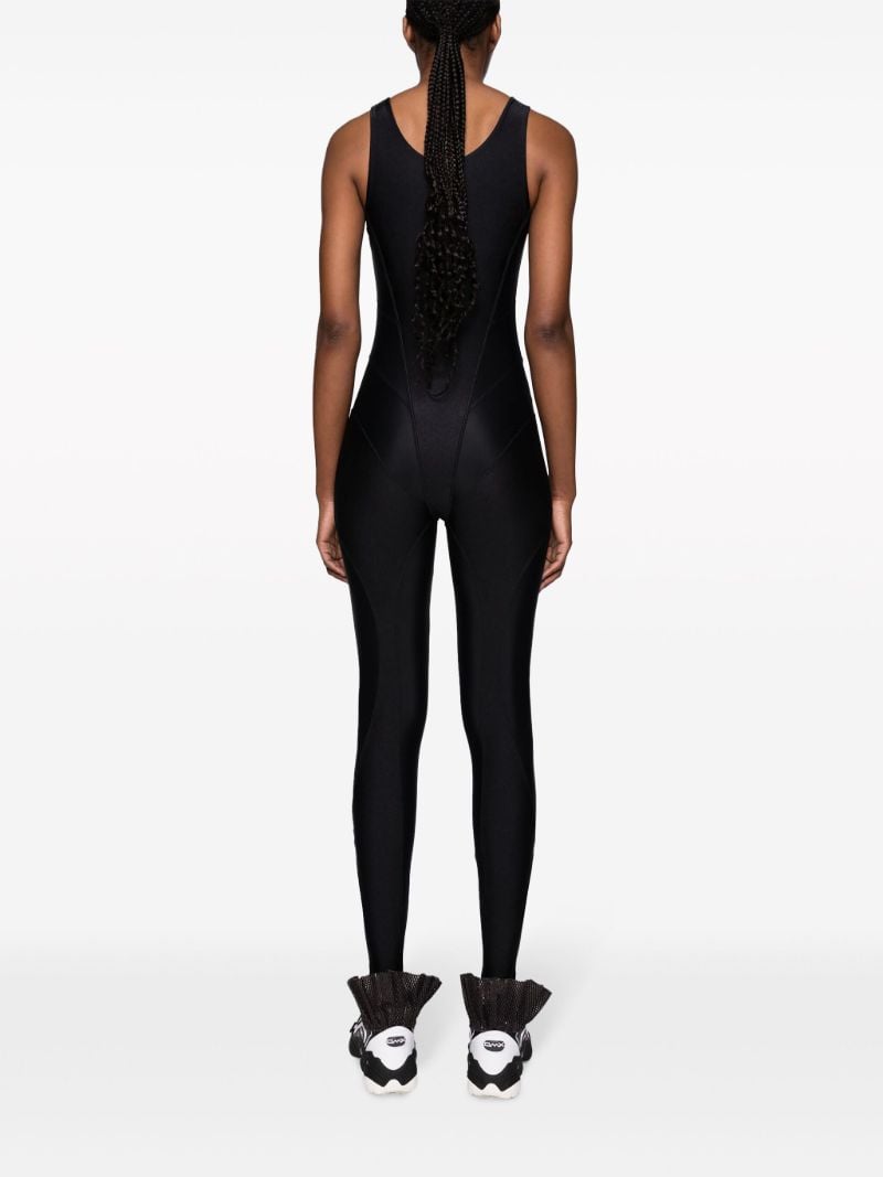 Black Sleeveless Training Jumpsuit