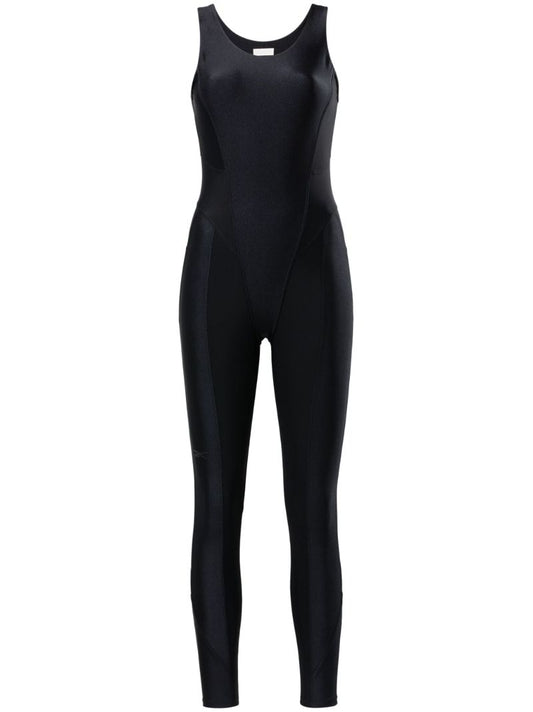 Black Sleeveless Training Jumpsuit