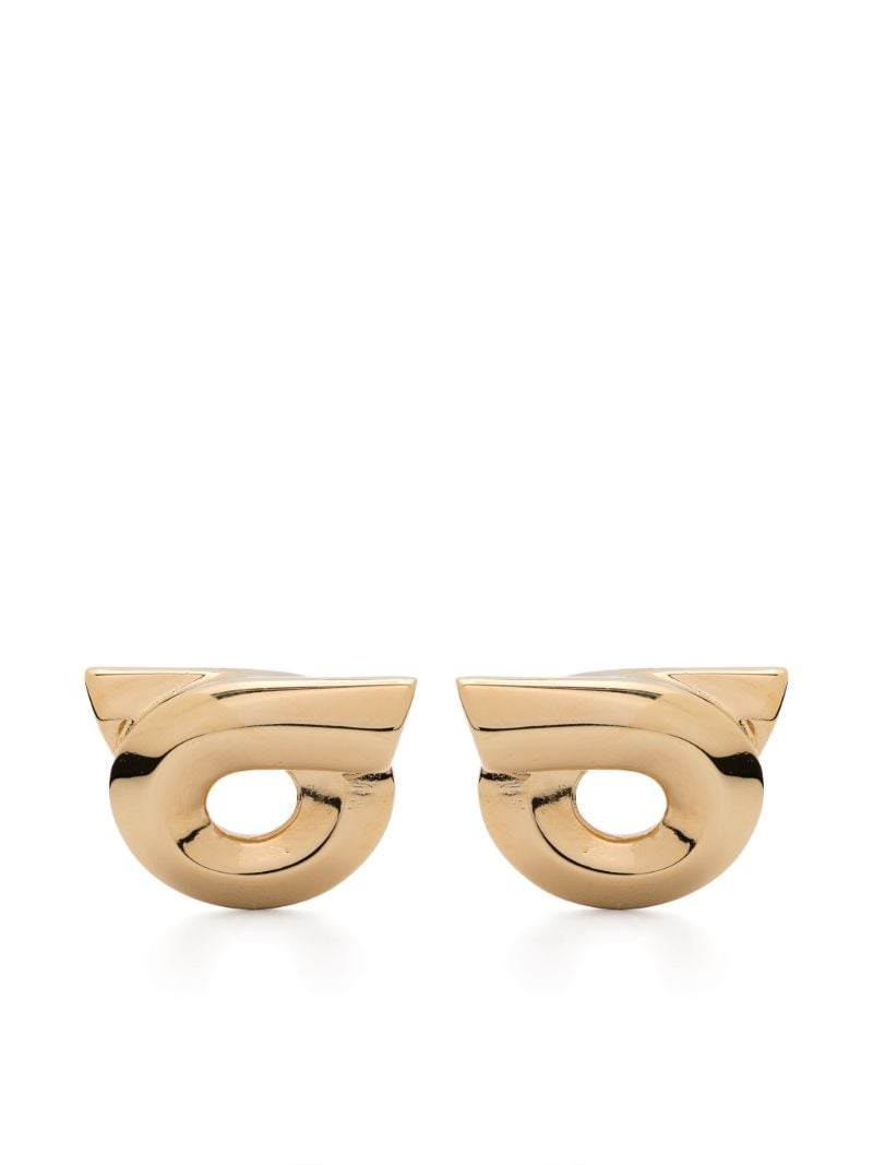 Gold-tone Gancini Stud Earrings