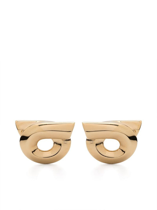 Gold-tone Gancini Stud Earrings