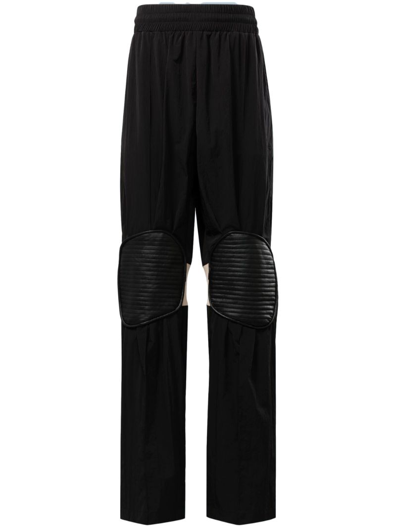 Black Kneepads Track Pants