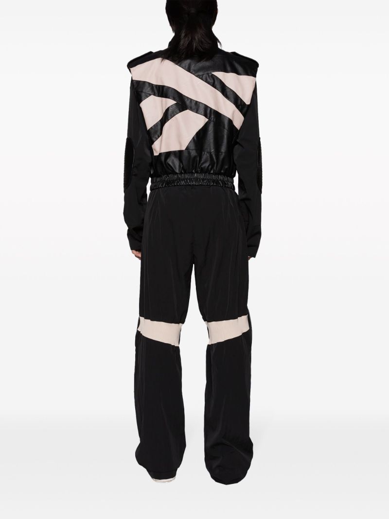 Black Kneepads Track Pants
