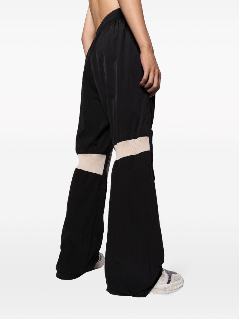 Black Kneepads Track Pants