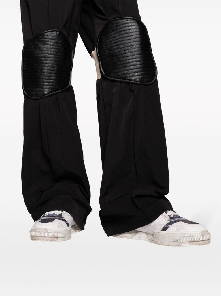 Black Kneepads Track Pants