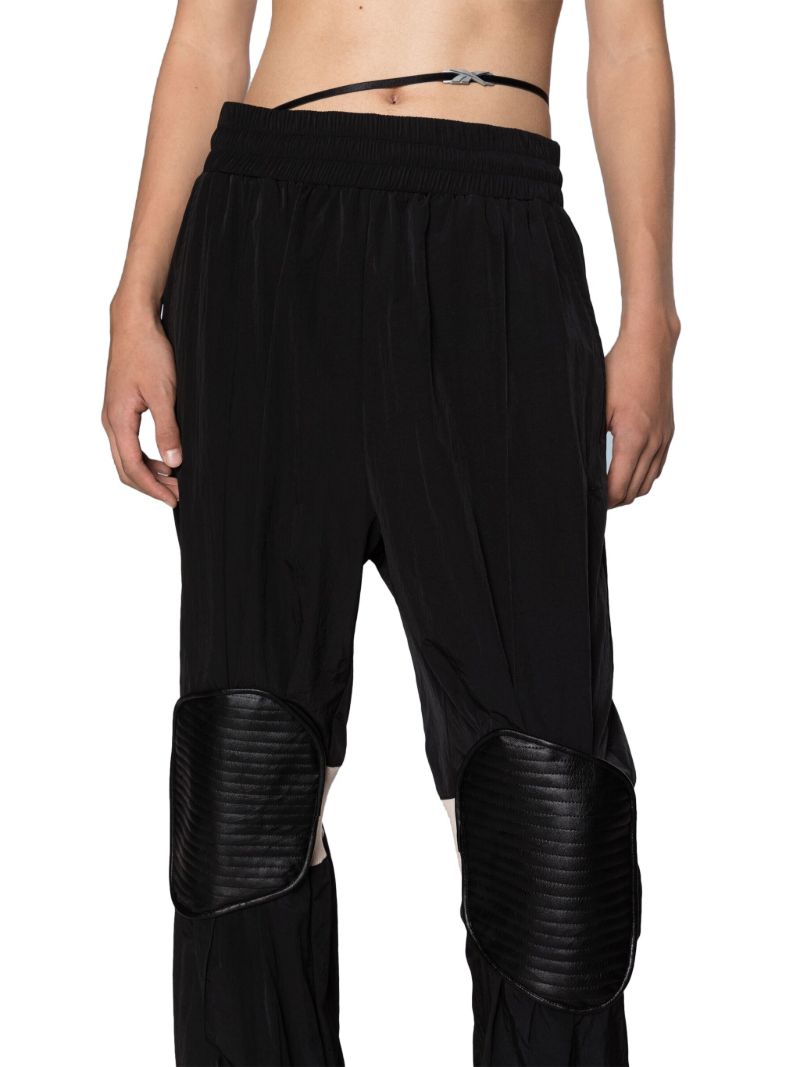 Black Kneepads Track Pants